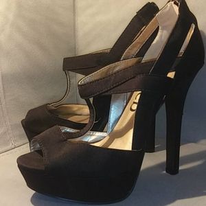 🖤Black Open Toed Heels🖤